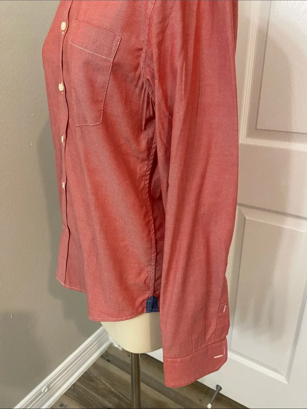 Banana Republic Men's Button-Down Shirt in Dusty Coral